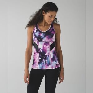 Lululemon Strap It Like It's Hot Tank Blooming Pixie Multi / Black 6